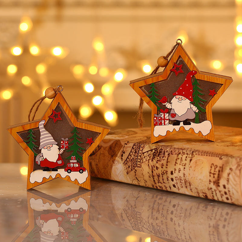 Festive Wooden Christmas Ornament Kalsten