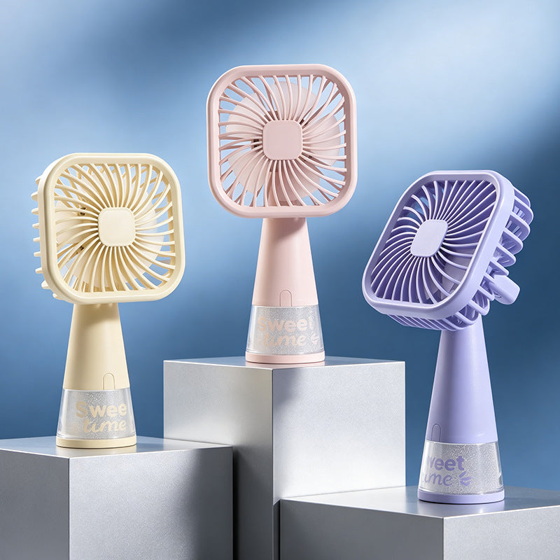 Portable Usb Hand Fan with Ergonomic Design and Variable Tilt Angle Kalsten
