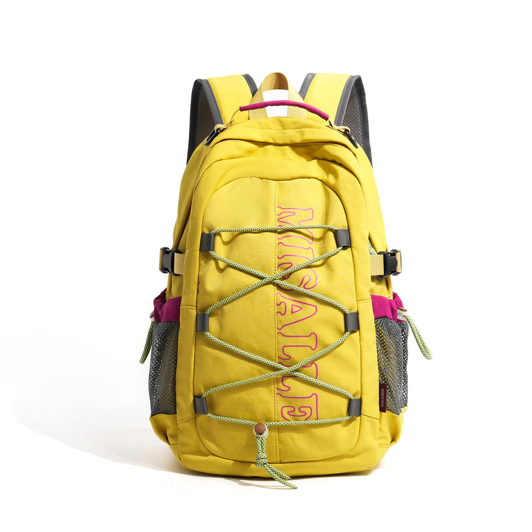 Unisex spacious leisure and travel backpack with padded laptop compartment and elastic front bungee Kalsten