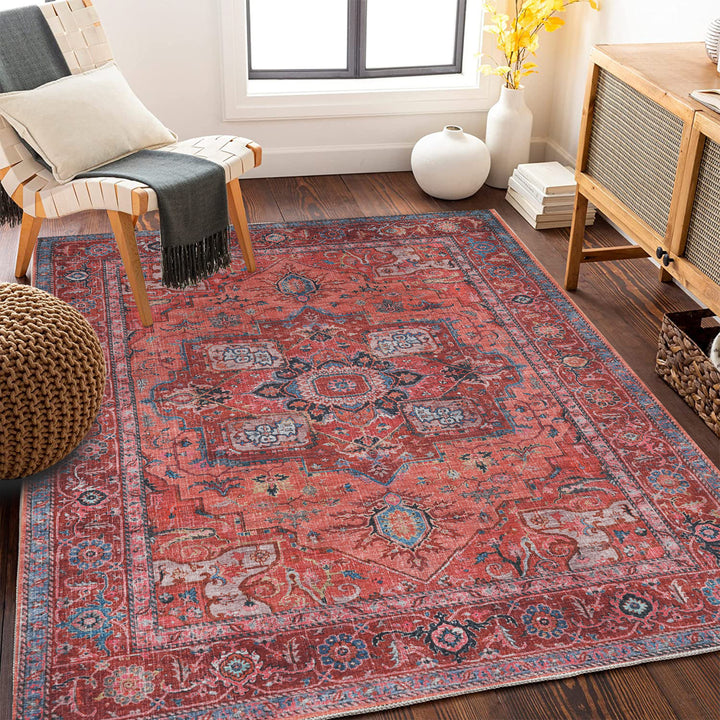 Vintage-inspired Floral Carpet