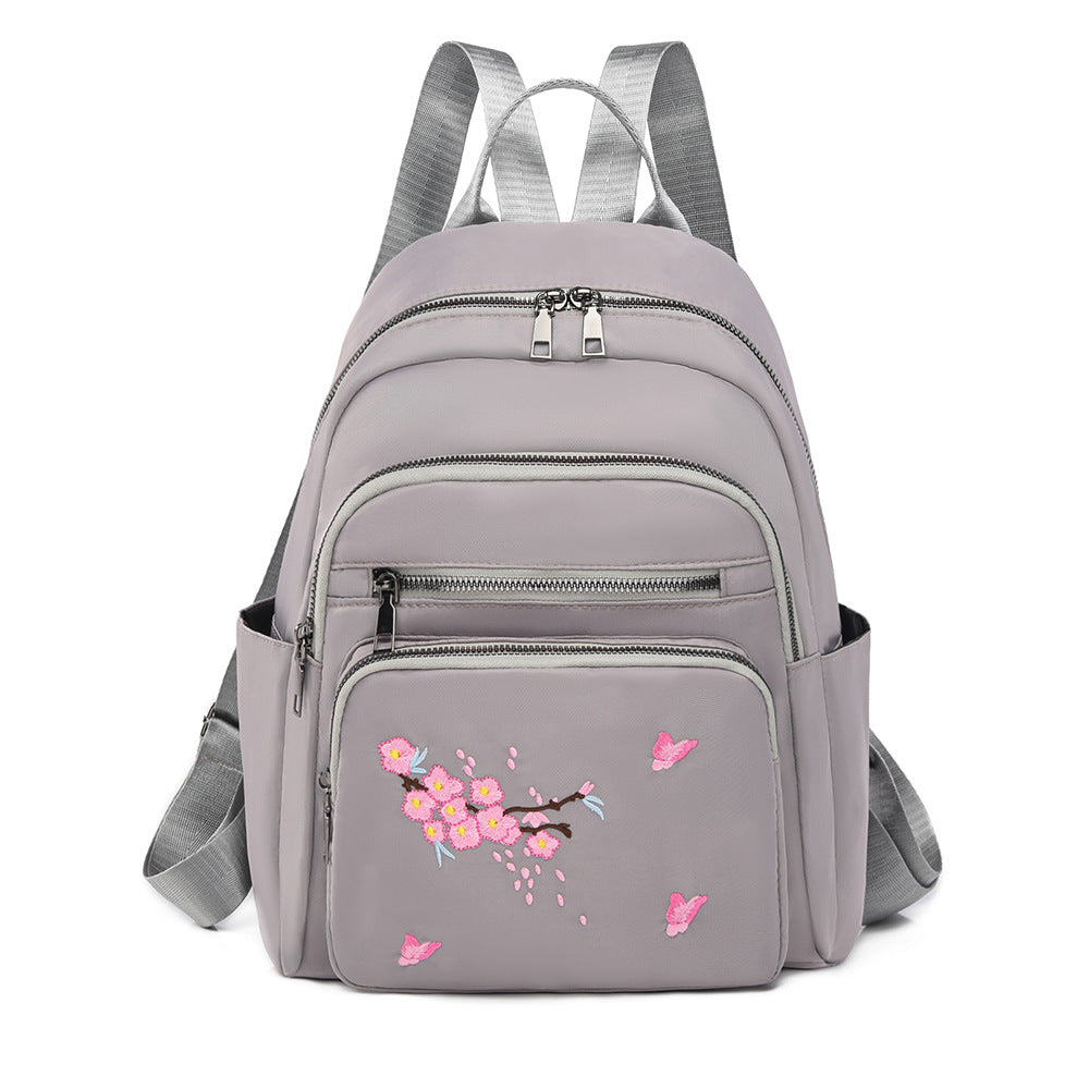 Elegant Embroidered Mini Backpack
