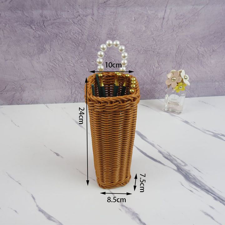 Woven Storage Basket with Handle Kalsten