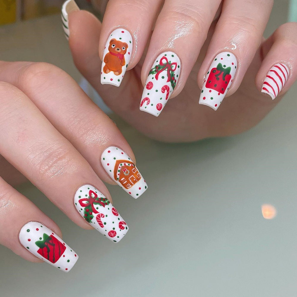 festive nail tips Kalsten