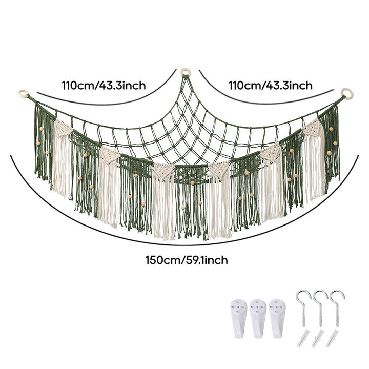 Bohemian Macramé Wall Storage Hammock