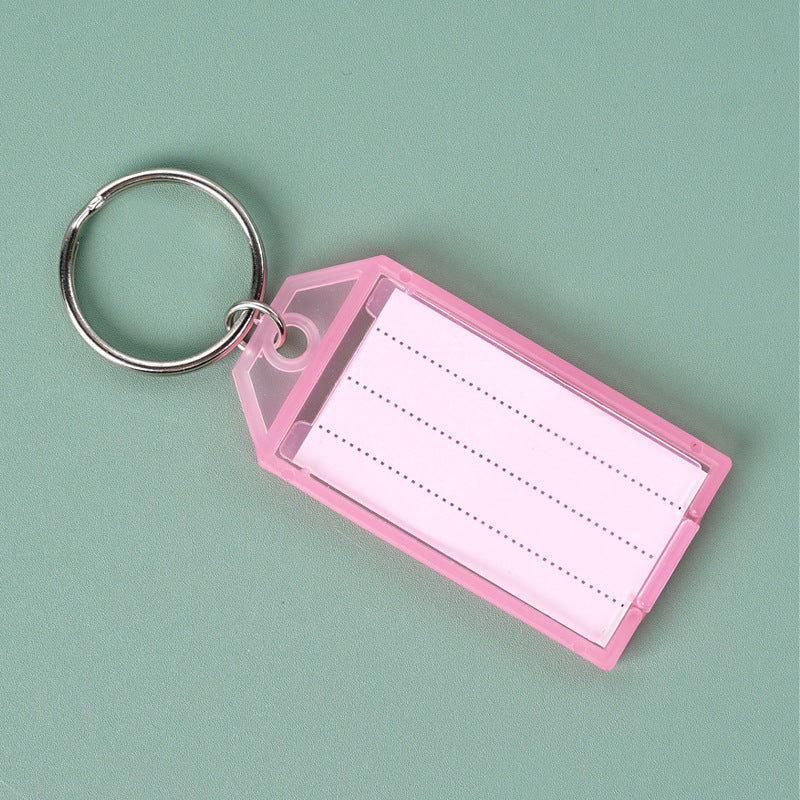 Unisex keychain with reusable label field Kalsten