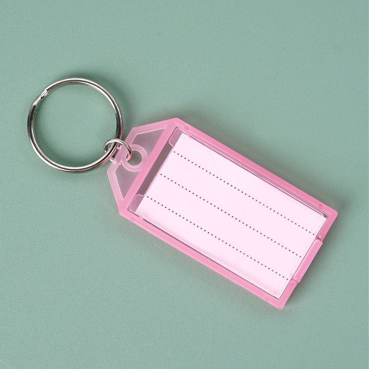 Unisex keychain with reusable label field Kalsten