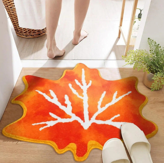 Pumpkin Theme Bath Mat