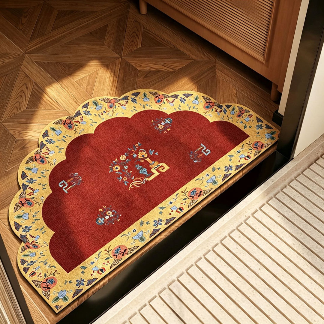 Decorative Scalloped Area Rug