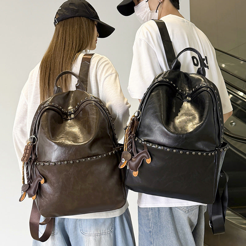 Casual Leather Backpack Kalsten