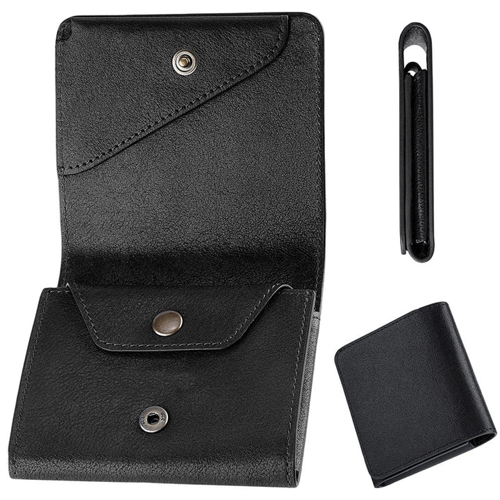 Multifunctional Leather Wallet with Coin Compartment Kalsten