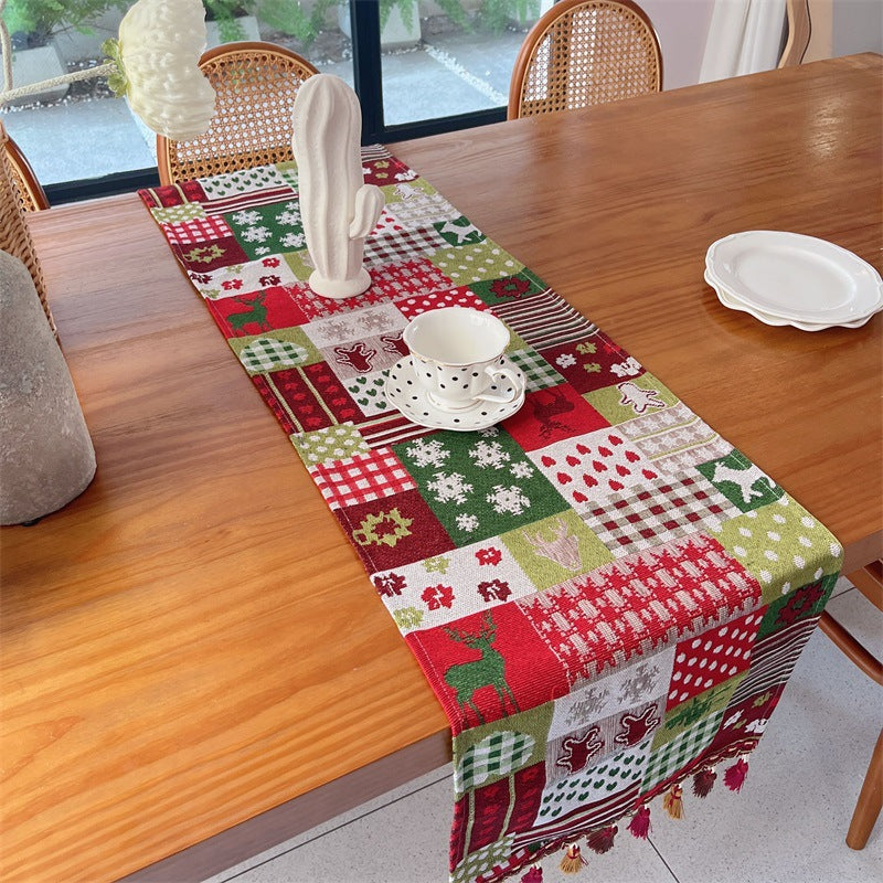 Floral Patterned Tapestry Table Runner