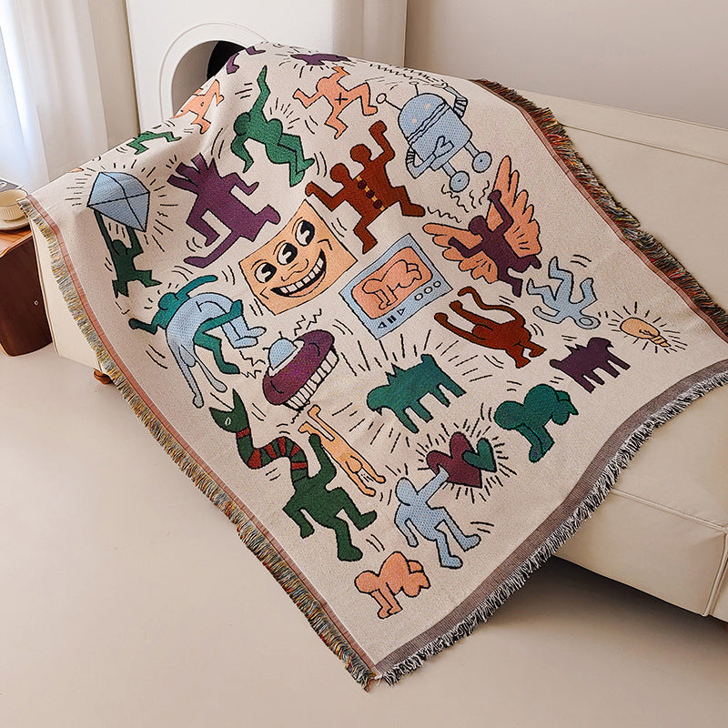 Whimsical Artwork Throw Blanket