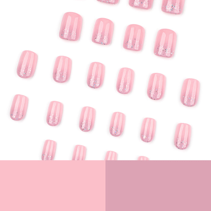 Artful Nail Tips with Glitter Accents Kalsten
