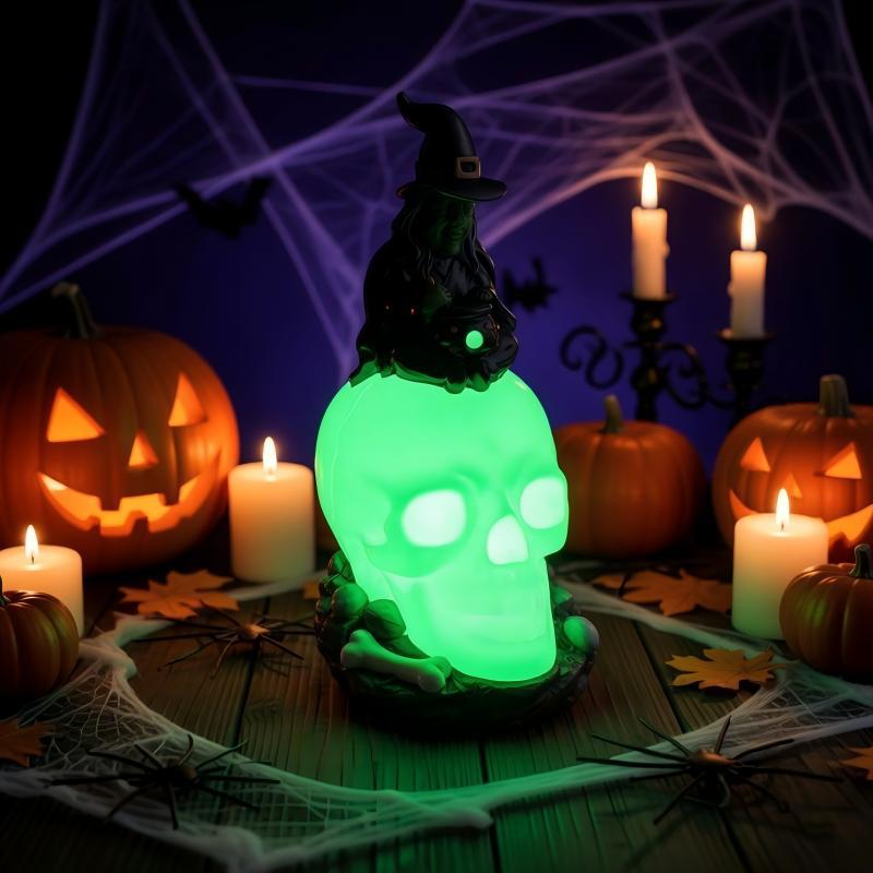 Creepy Witch Head Statue Kalsten