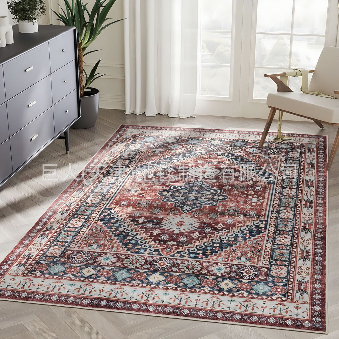 Vintage Floral Design Area Rug