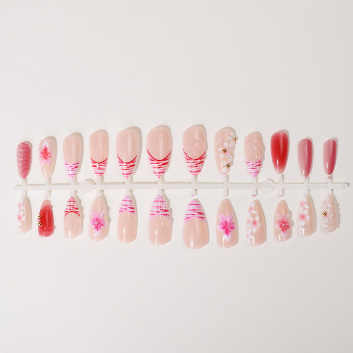 Floral Art Press-On Nail Tips Collection Kalsten