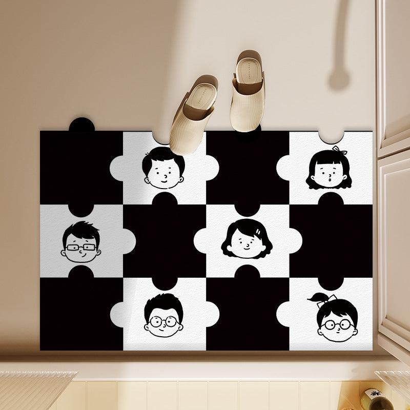 Fun-Themed Puzzle Design Area Mat