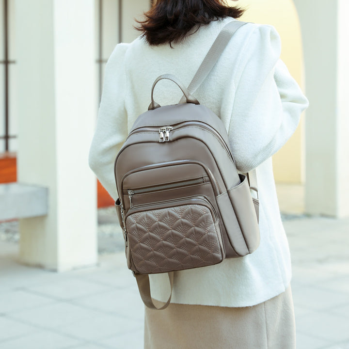 Quilted Multi-Pocket Backpack Kalsten