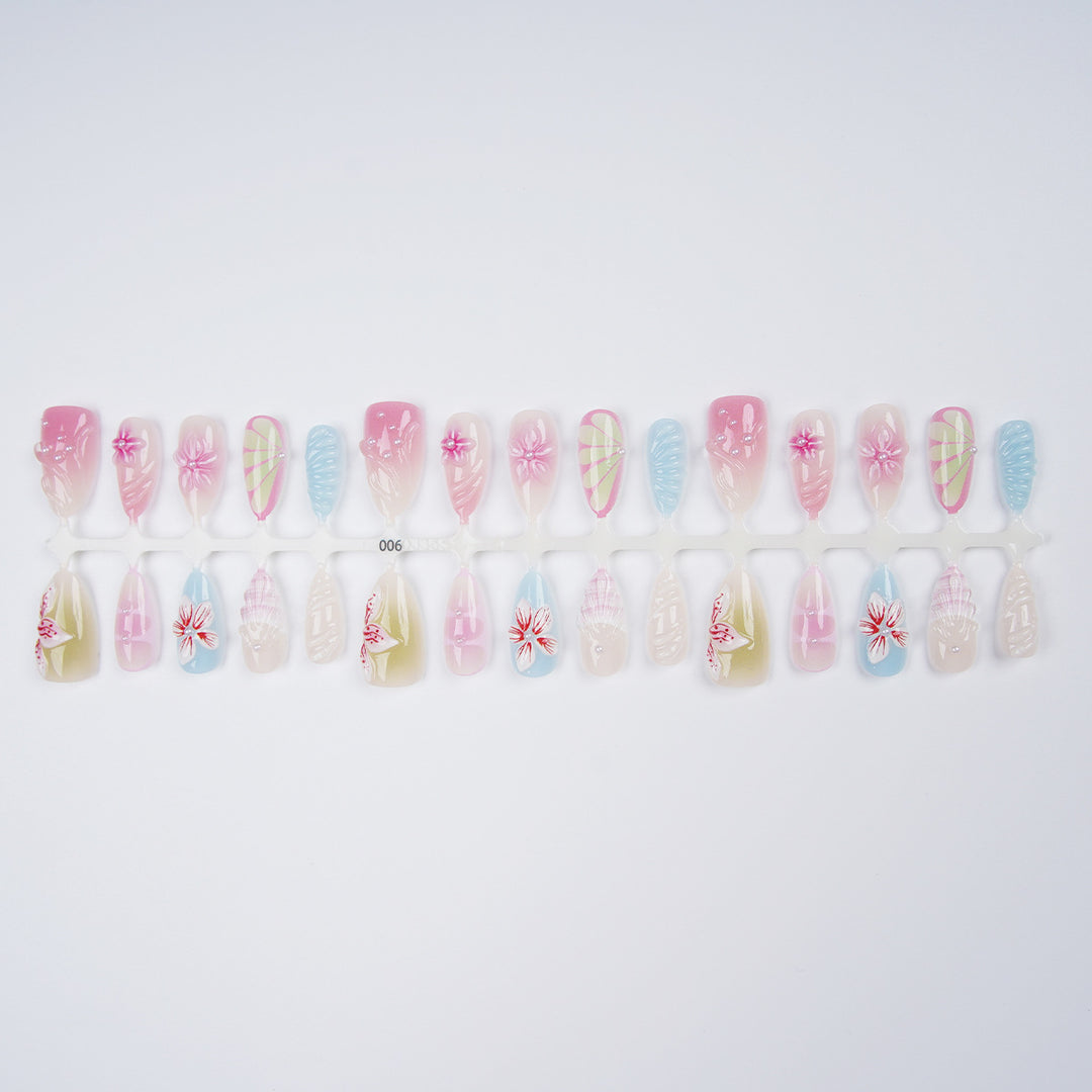 Artificial Flowers Nail Set Kalsten
