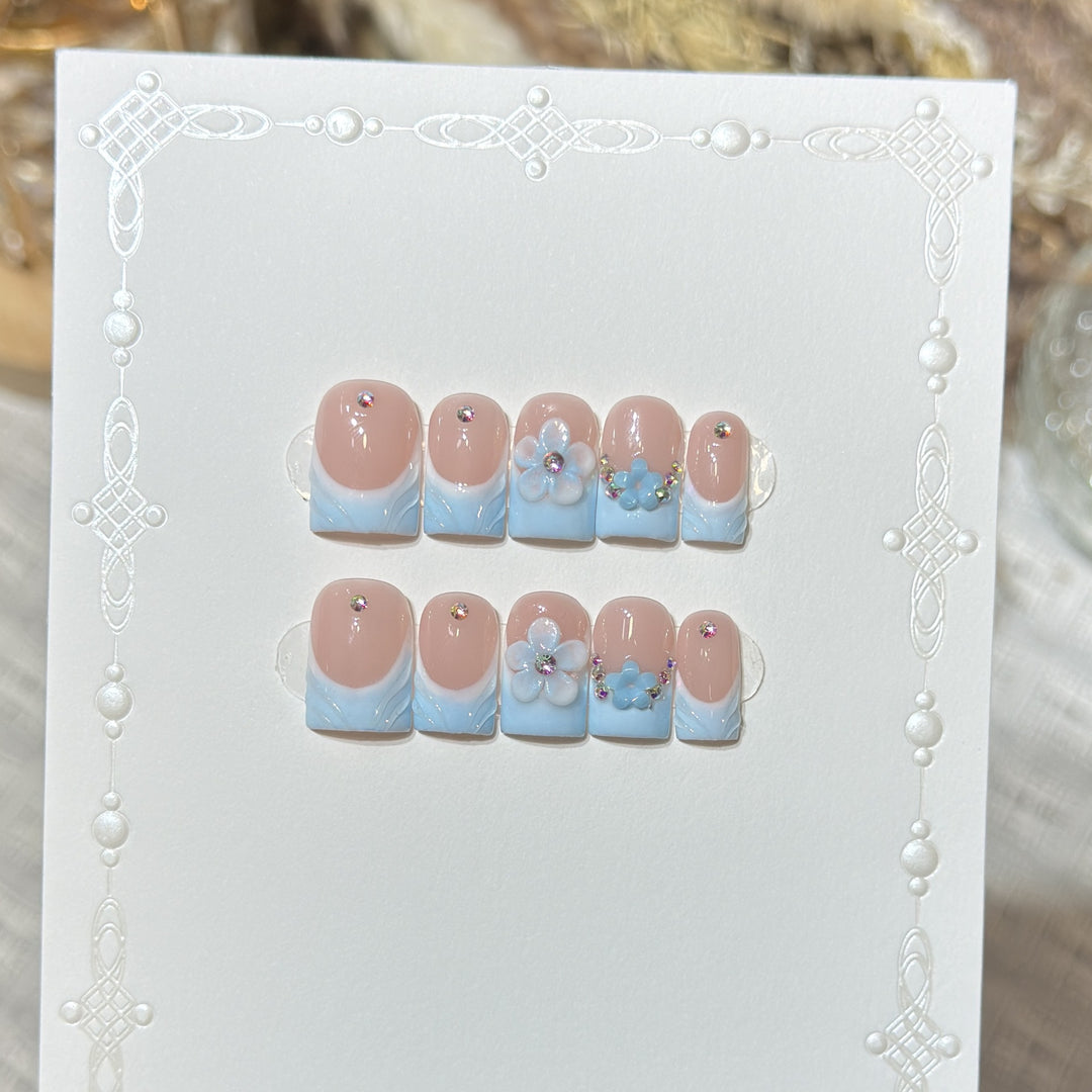Floral Fantasy Press-On Nail Art Set Kalsten