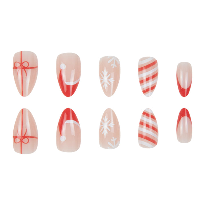 Festive Themed Stiletto Nail Art Set Kalsten