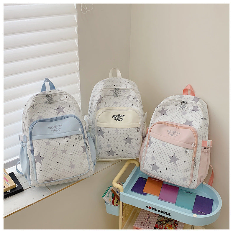 Stylish Star-Print Backpack Kalsten