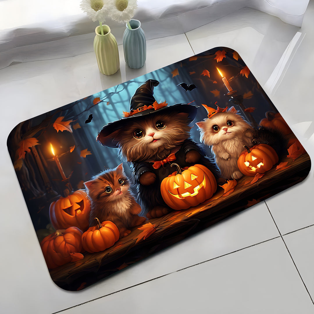Halloween-Themed Cat Decorative Mat Kalsten
