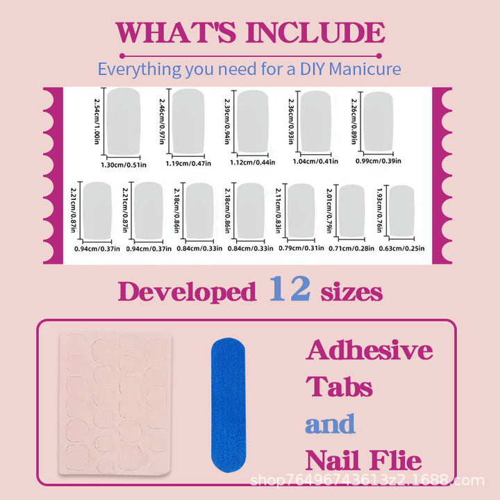 Nail set with elegant French tip and modern ombre effect Kalsten