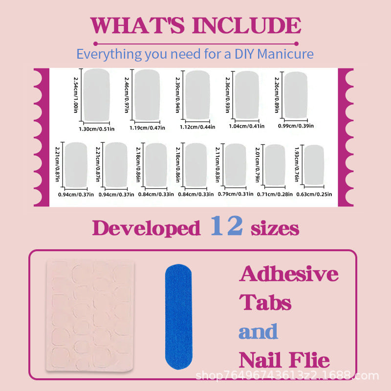 Acrylic nail set with stylish ombre design Kalsten