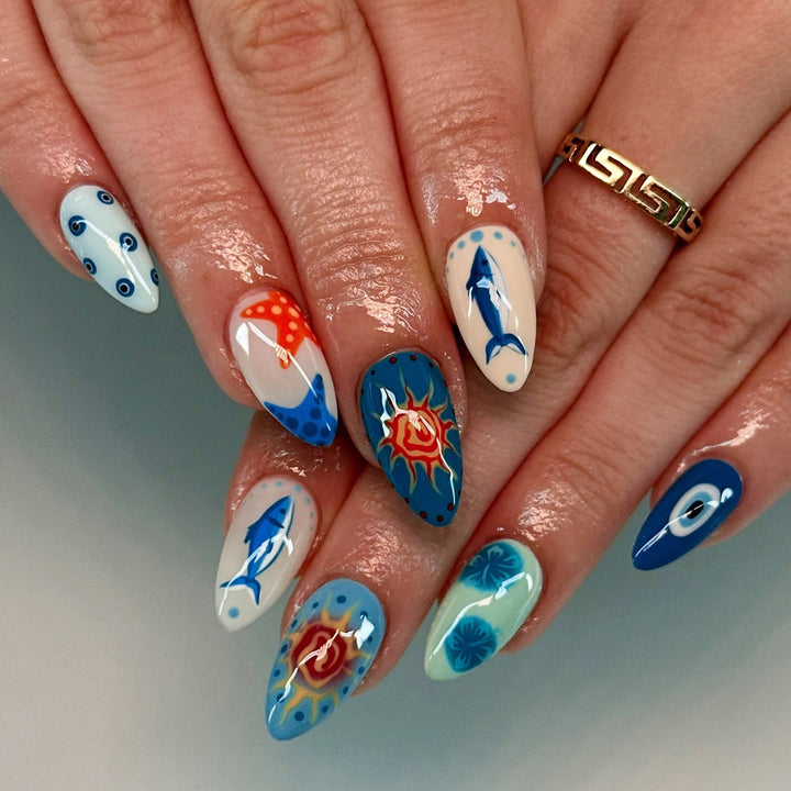 Creative Aquatic Nail Art Kalsten