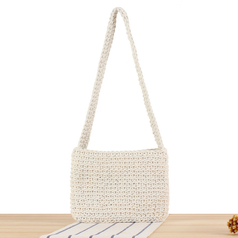 Handbag Made of High-Quality Macrame with Stylish Shoulder Strap Kalsten