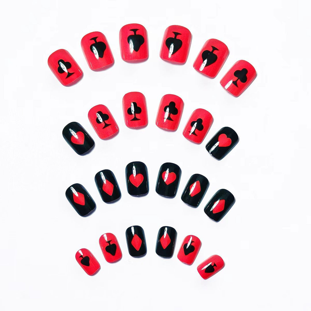 Themed Playing Card Nail Art Kalsten