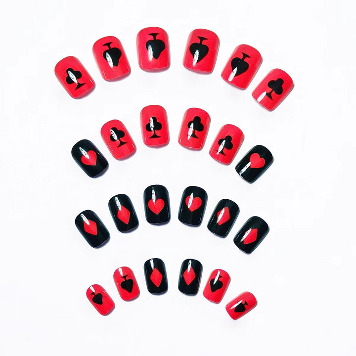 Themed Playing Card Nail Art Kalsten