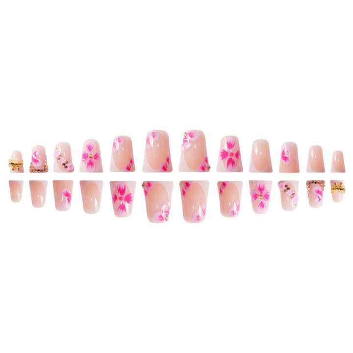 Floral Embellished Press-On Nail Extensions Kalsten