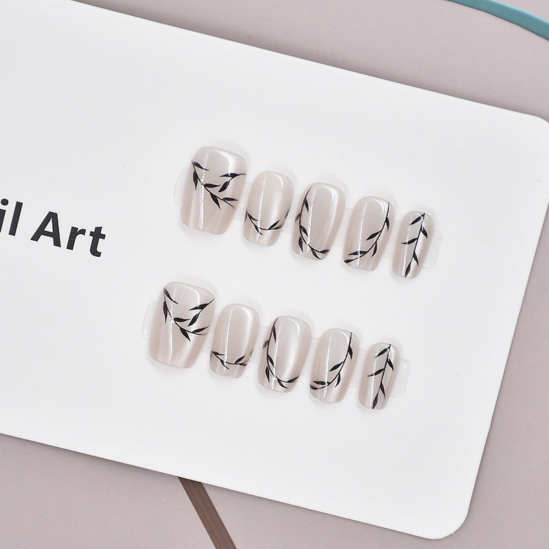 Glamorous Heart-Themed Press-On Nail Set Kalsten