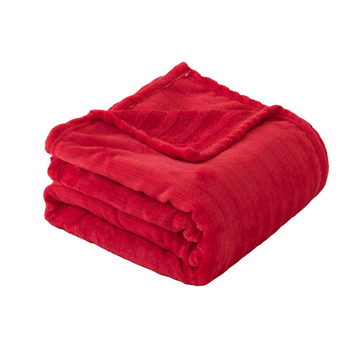 Ladies Soft and Luxurious Plush Blanket with Detailed Rib Structure Kalsten