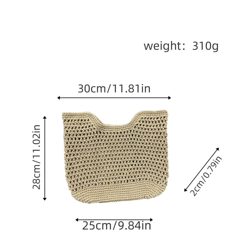 Net bag with durable leather handles Kalsten