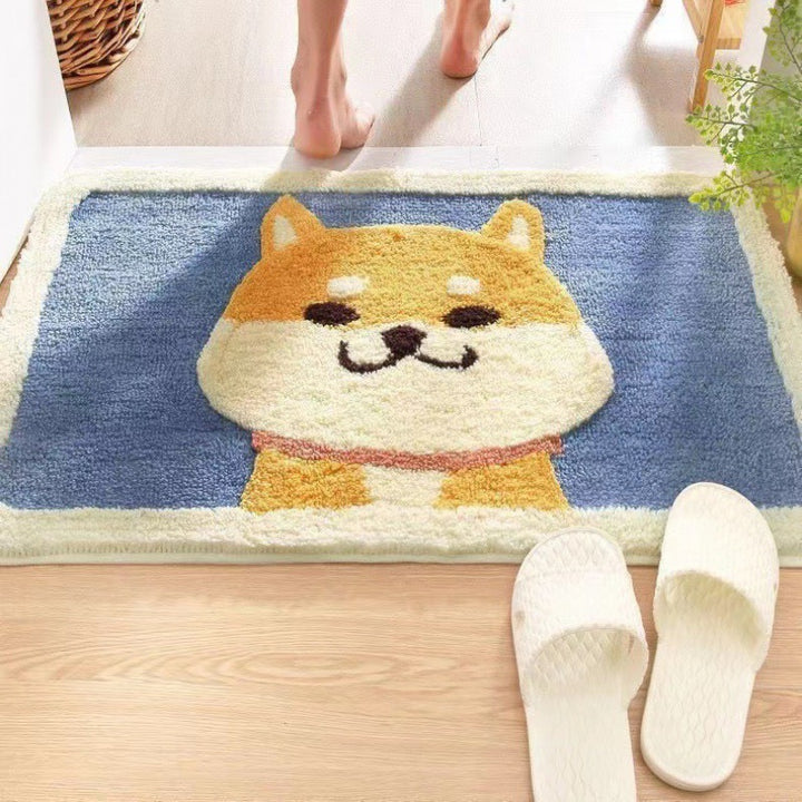 Playful Cat-Themed Bath Mat