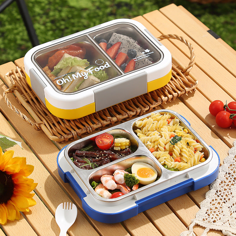 Multi-Compartment Leak-Proof Food Storage Container