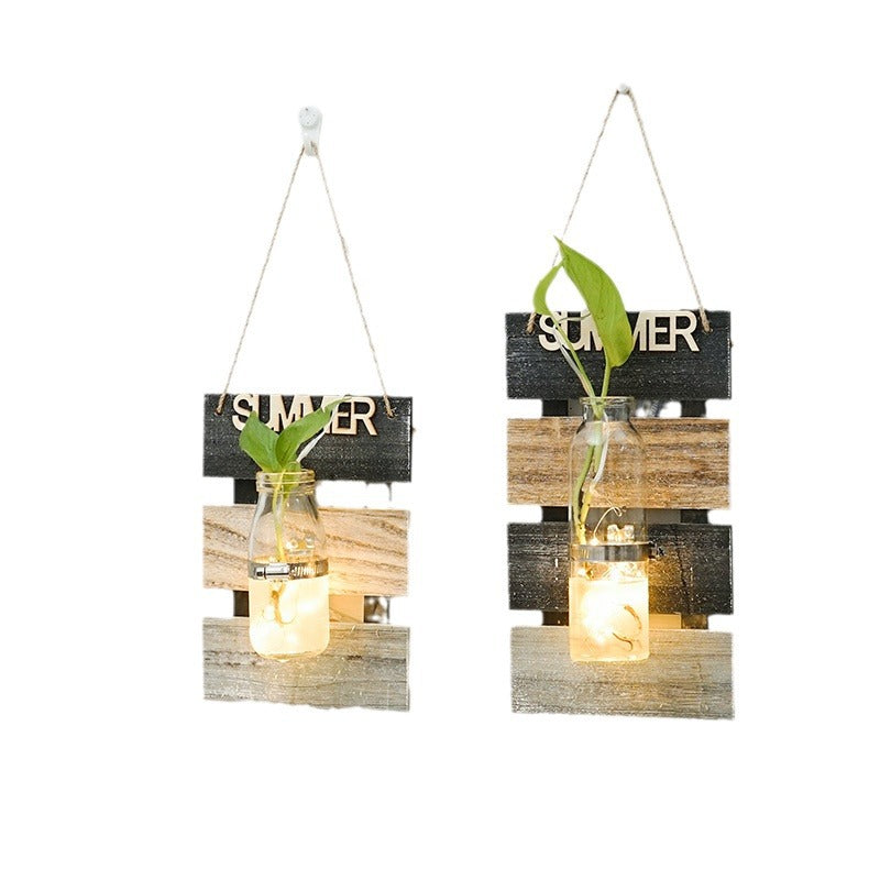 Wall decoration with glass carafe holder Kalsten