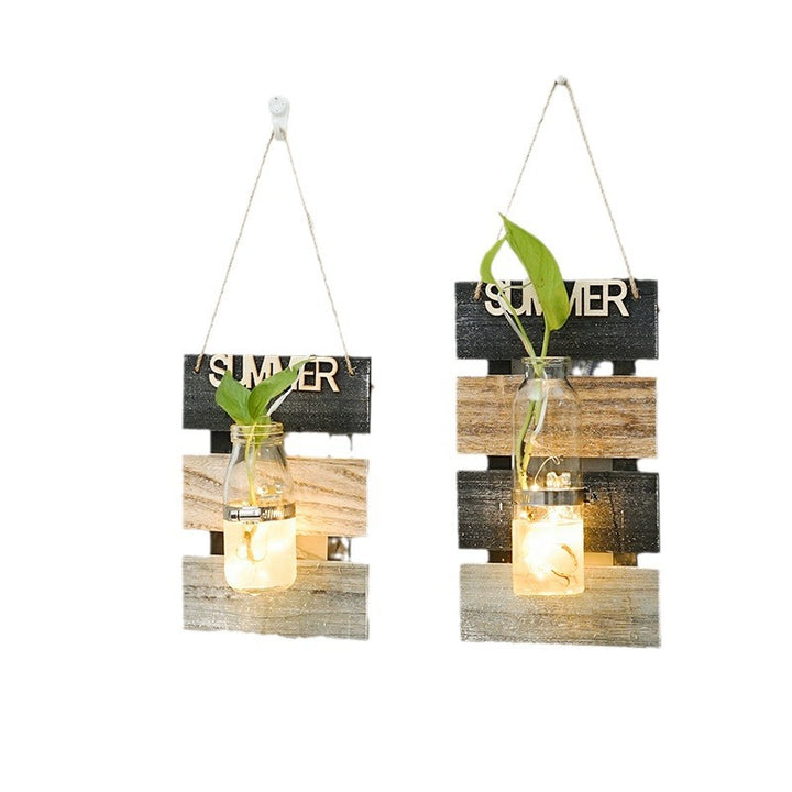 Wall decoration with glass carafe holder Kalsten