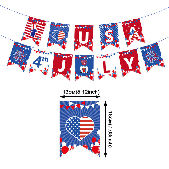 Unisex nan novelty patriotic party glasses assortment with themed foam toppers and mixed star and heart lens shapes Kalsten