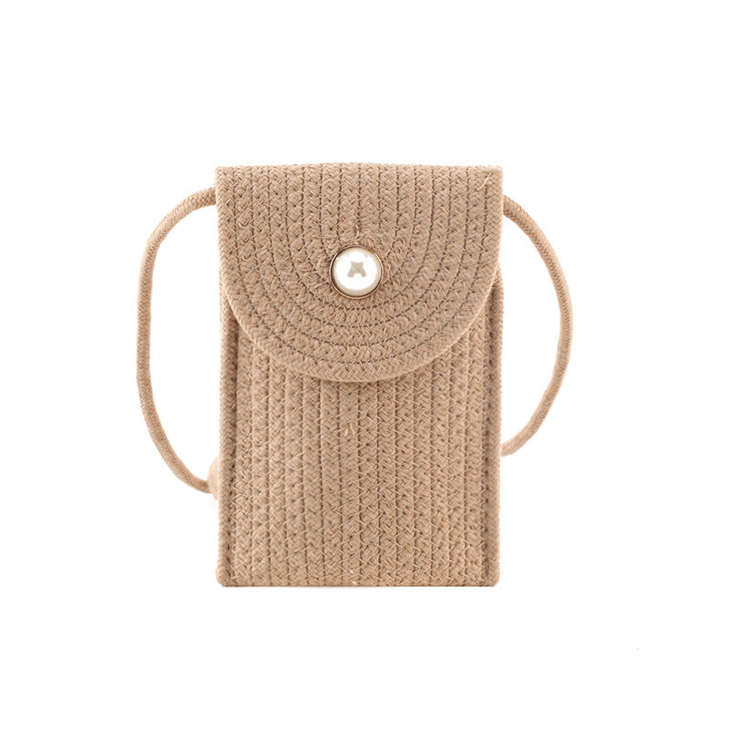 Handy bag in woven design Kalsten