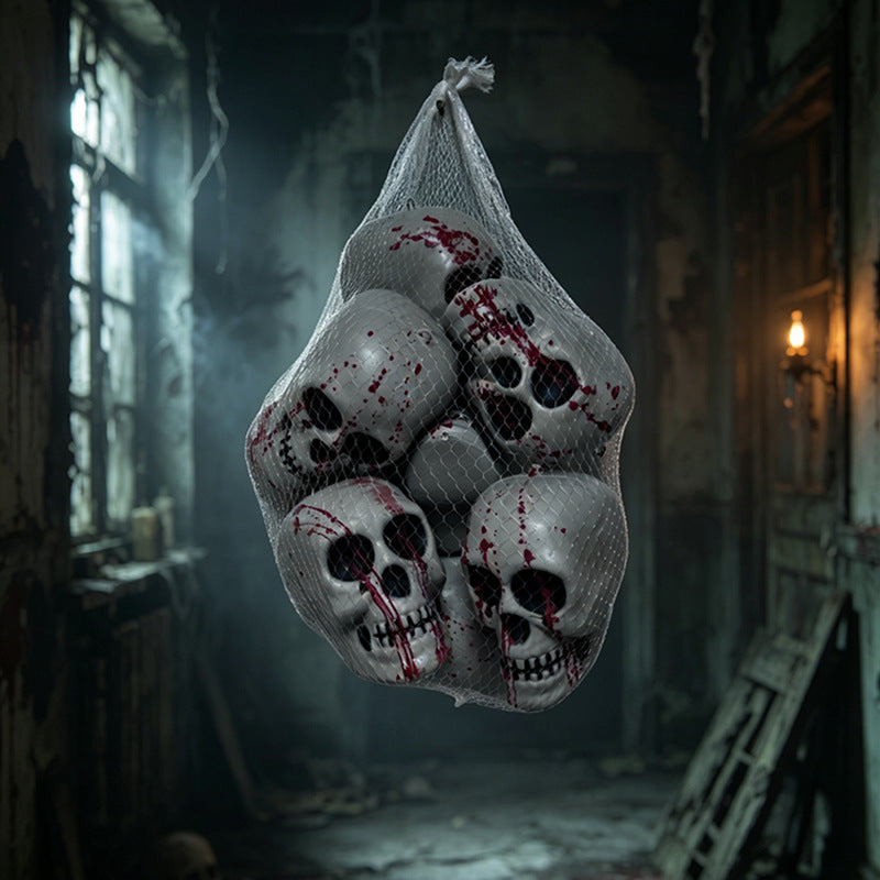 Creepy LED Glowing Skull Decoration
