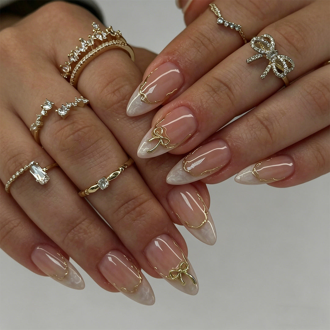 Decorative Stiletto Press-On Nails Kalsten