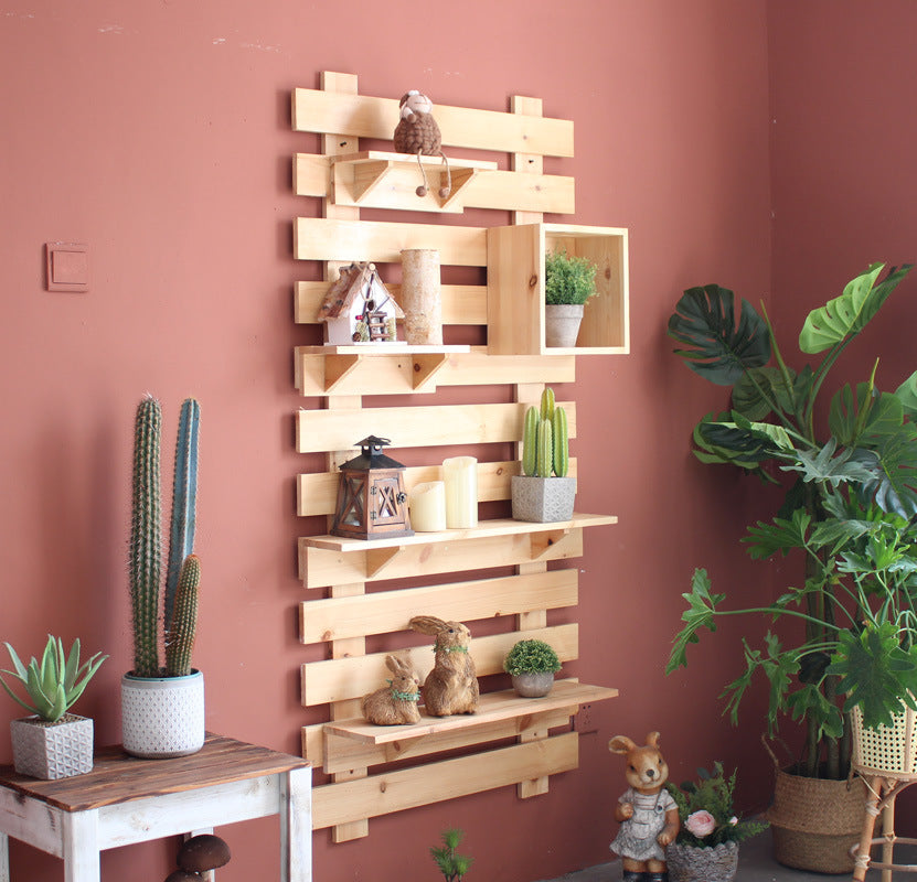 Wall shelf made of high-quality wood Kalsten