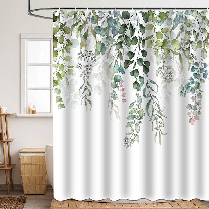 Floral Patterned Bathroom Shower Curtain Kalsten