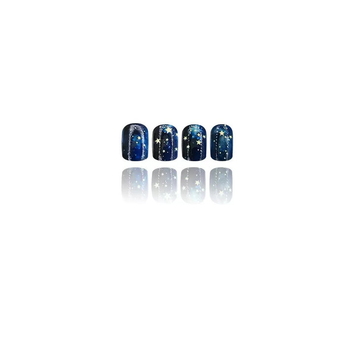 Nail art set with sparkling stars and cosmic motifs Kalsten