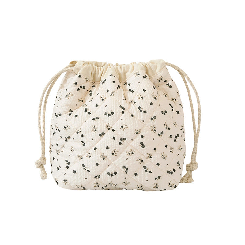 Quilted Floral Drawstring Bag Kalsten