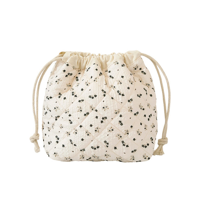 Quilted Floral Drawstring Bag Kalsten